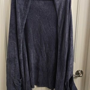 Barefoot Dreams Women’s 1X CozyChic Ultra Lite Knit Cardigan / Blanket Wrap